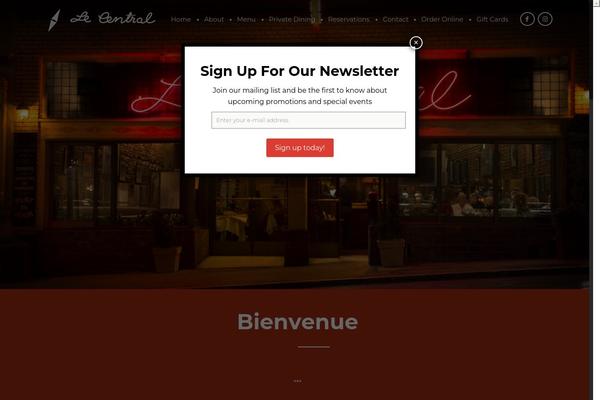 lecentralbistro.com site used Le-central