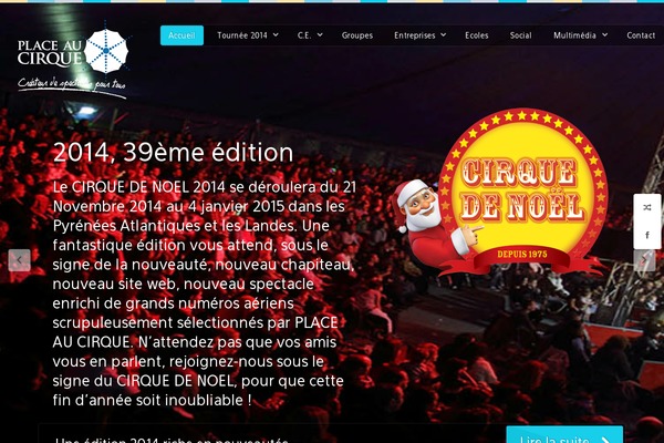 lecirquedenoel.fr site used Cirque
