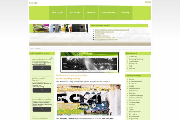 Twenty Ten theme site design template sample