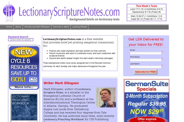lectionaryscripturenotes.com site used Son of Blue