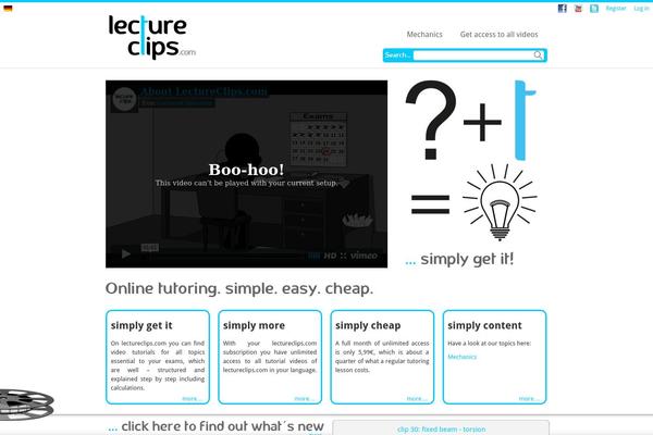 lectureclips.com site used Lectureclips