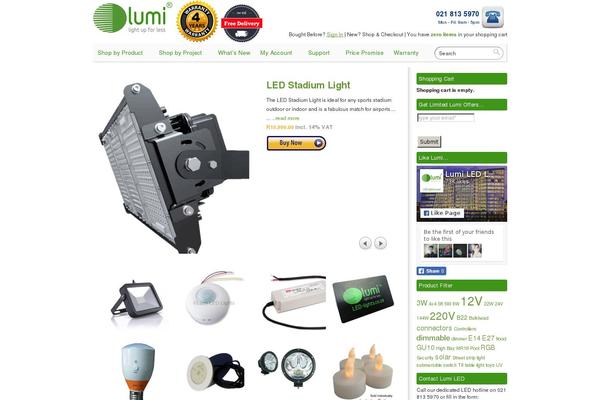 led-lights.co.za site used Lumi