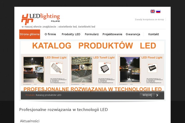 ledlightingpoland.com site used Theme1255