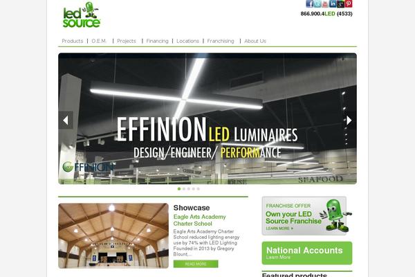 led theme websites examples