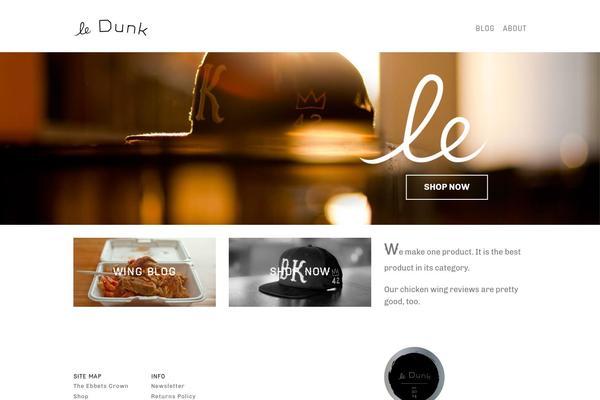 ledunk.com site used Dunk-child