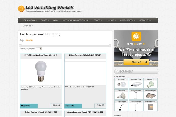 ledverlichtingwinkels.nl site used Wpshopper