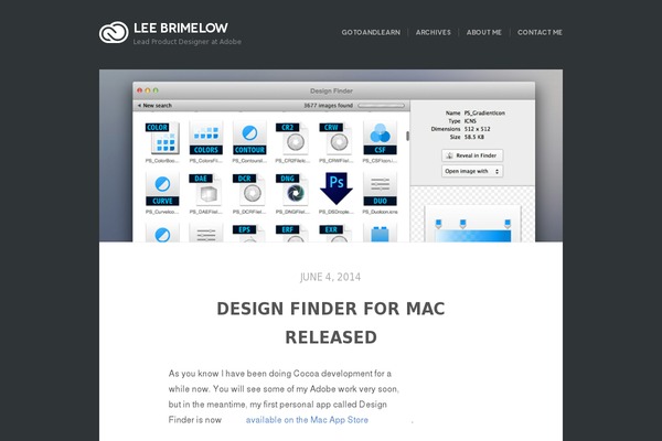 leebrimelow.com site used Fastpng