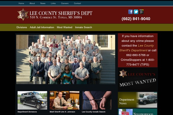 leecosheriff.com site used Lee-co-sherrif