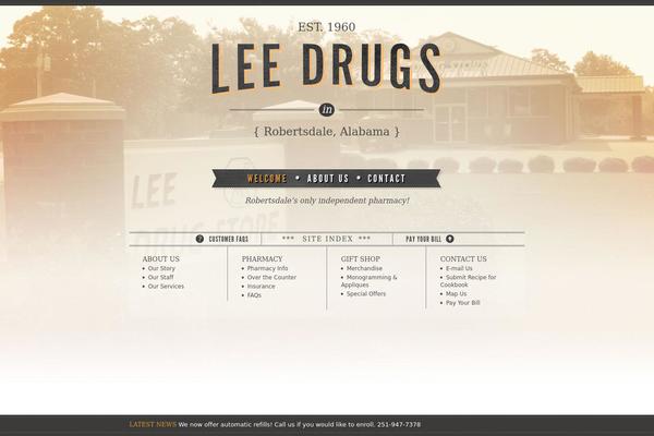 leedrugstore.com site used Lee-drugs