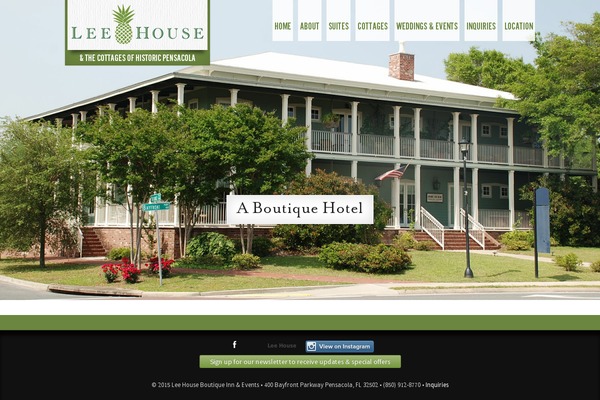 leehousepensacola.com site used Gsrestaurants