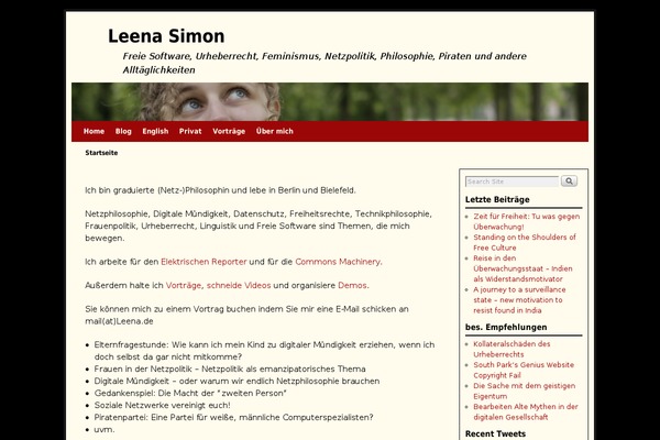 WordPress website example screenshot