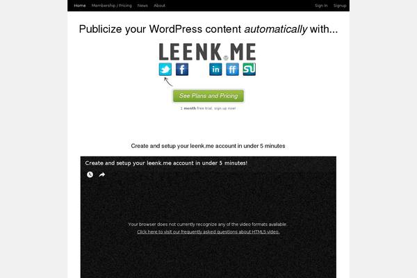 leenk.me site used Leenkme