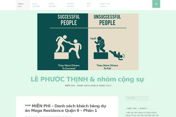 WordPress website example screenshot