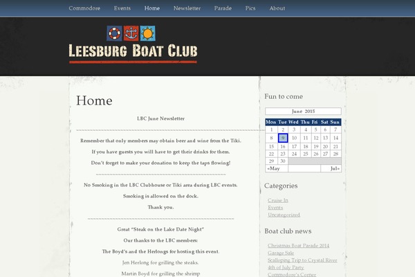 leesburgboatclub.com site used Elegant Grunge