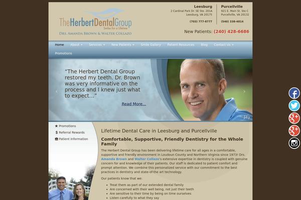 leesburgdentists.com site used Herbert-theme