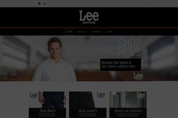 The Leader theme site design template sample