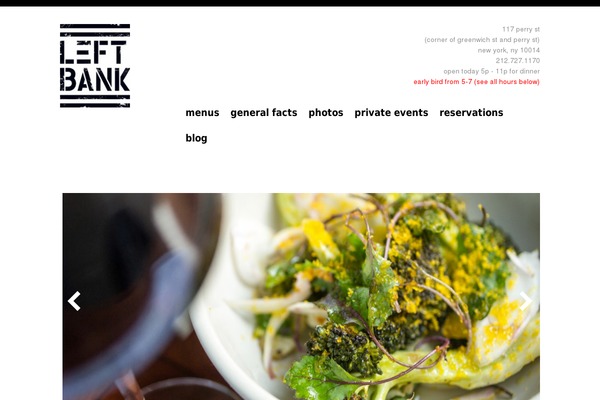 leftbank theme websites examples