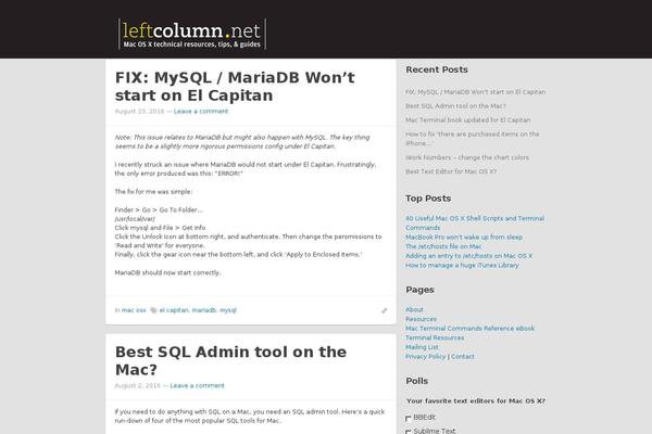 leftcolumn.net site used Standard_golearnphp