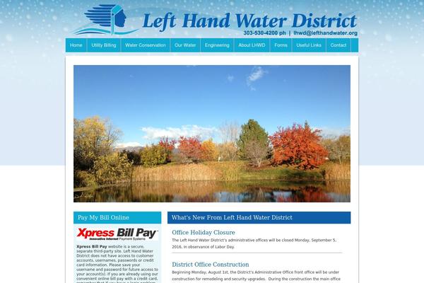lefthandwater.org site used Lefthand