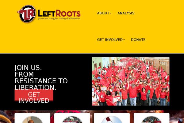 leftroots.net site used Giveahand_wordpress_theme_child