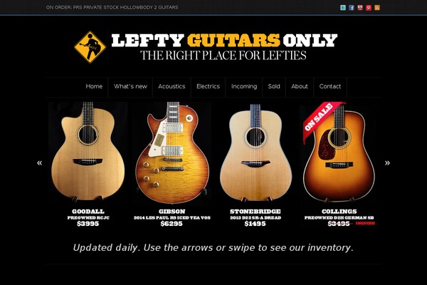 leftyguitarsonly.com site used Reason