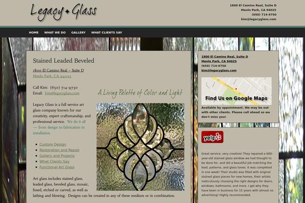 legacyglass.com site used Somozine-somo