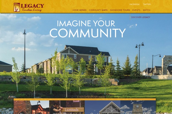 Legacy theme site design template sample