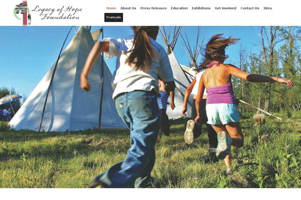 legacyofhope.ca site used Charity-life-wpl