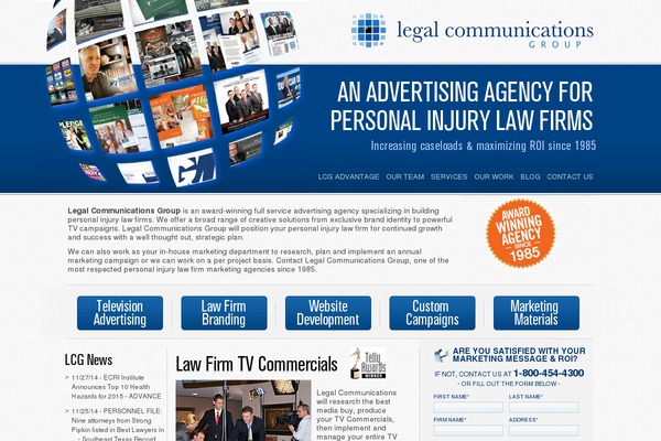 legalcommunications.com site used Lcg