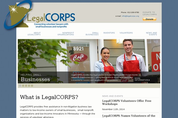 legalcorps.org site used Platformbase