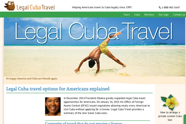 legalcubatravel.com site used Systour