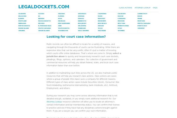 WordPress website example screenshot