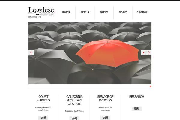 legaleseattorneyservice.com site used Theme1763