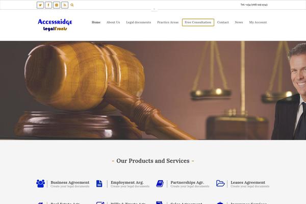 legalfronts.com site used Thelaw