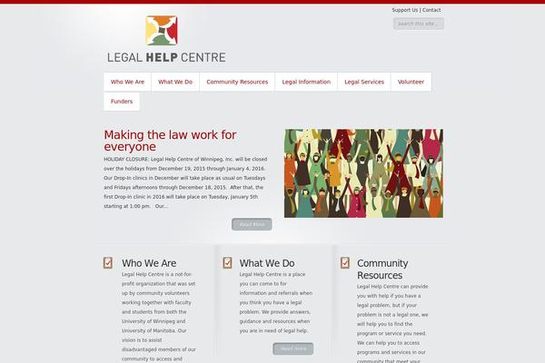 legalhelpcentre.ca site used Minimal