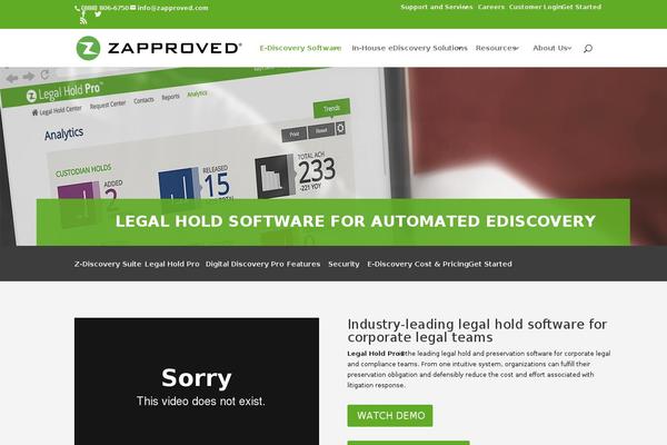 legalholdpro.com site used Zapproved-genesis-child