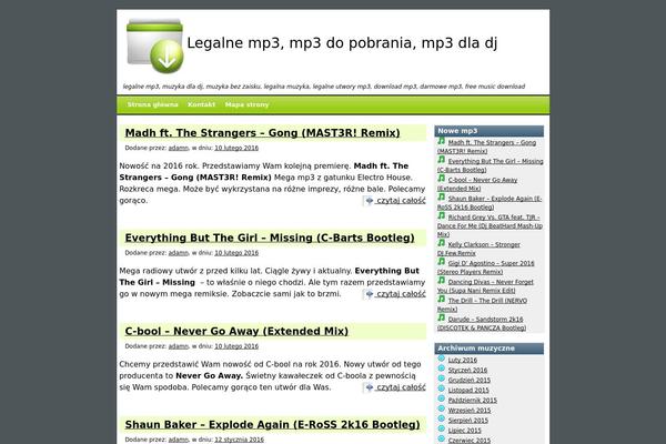 legalne-mp3.pl site used Kim