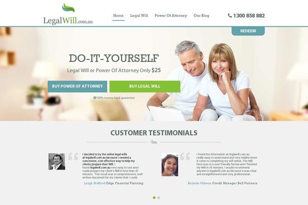 legalwill.com.au site used Legalwill