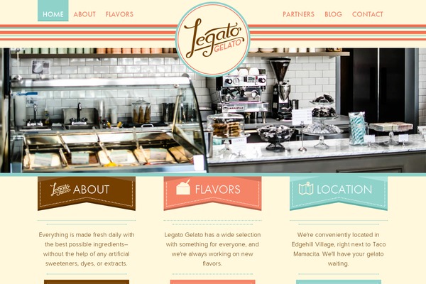 Legato theme site design template sample