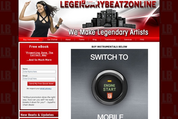 legendarybeatzonline.com site used Dynamix