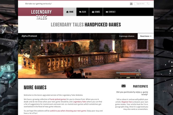 legendarytales.com site used Like