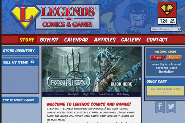 legendscomicsandgames.com site used Legendscomicsandgames