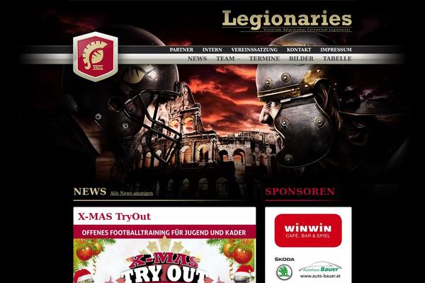 legionaries.at site used Bootstrap_theme_legionaries