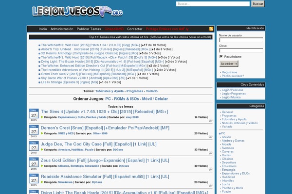 legionwarez.org site used Legionjuegos