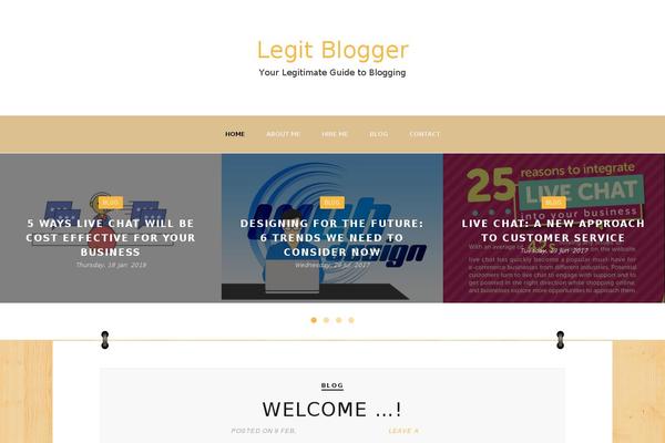 Easy Blog theme site design template sample