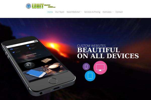 Salient theme site design template sample