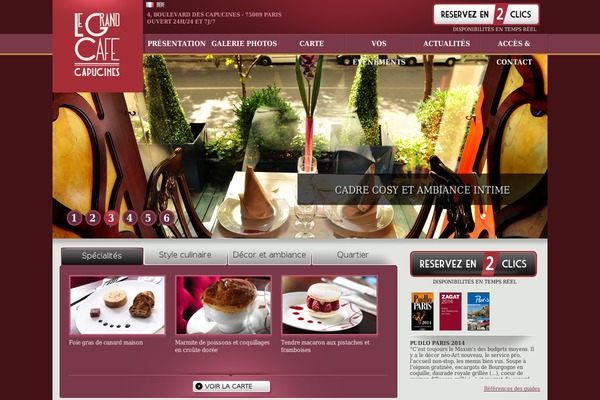 legrandcafe.com site used Cafe-capucine