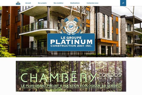 Vantage theme site design template sample