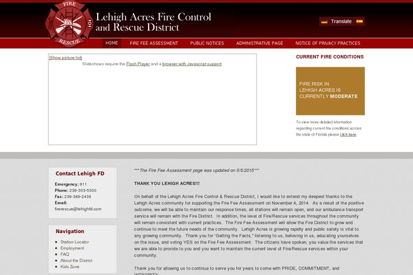 lehighfd.com site used Lehighfire