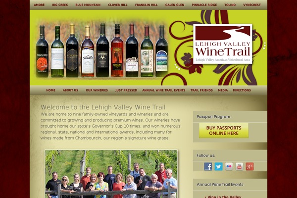 lehighvalleywinetrail.com site used Lvwt2019